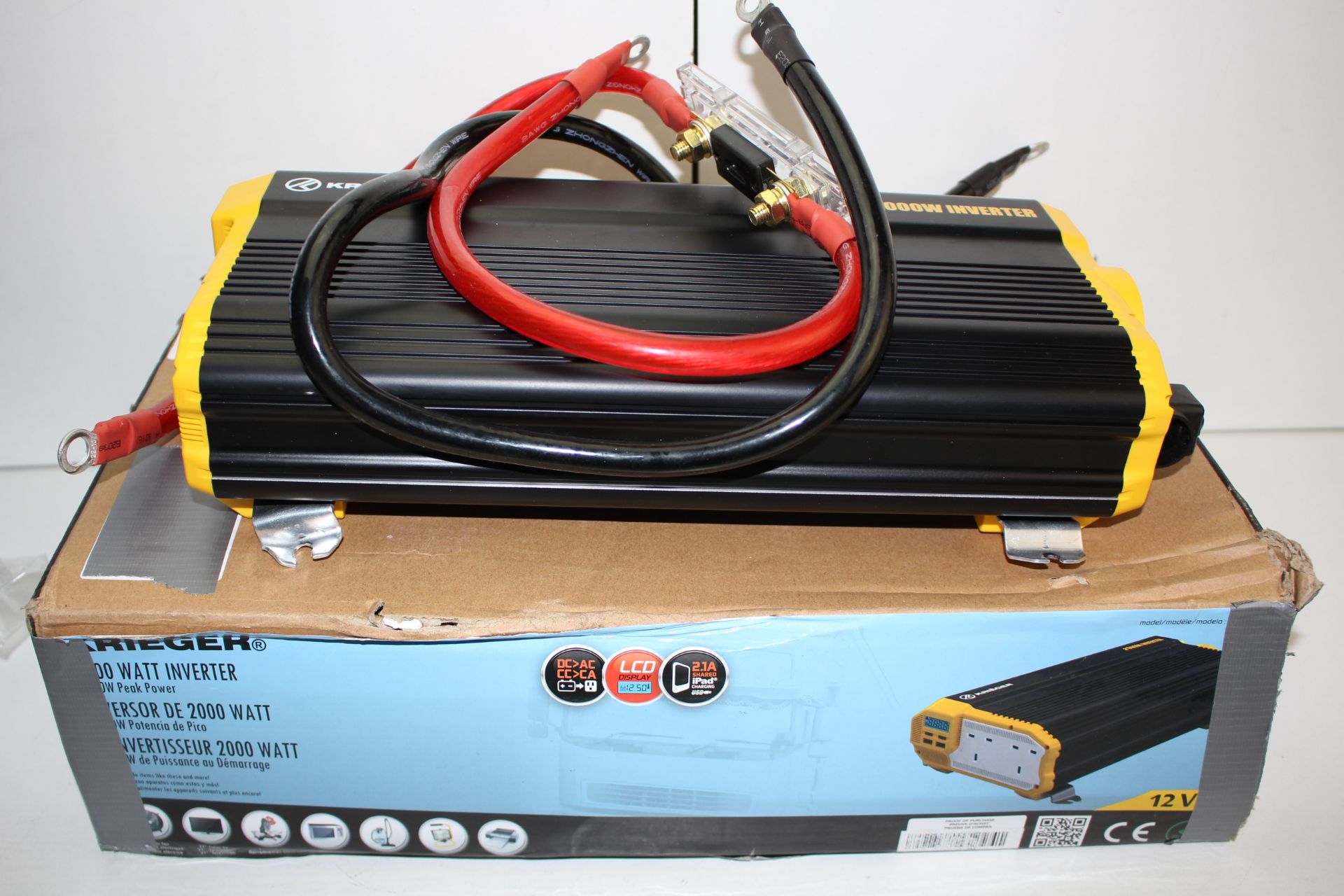 BOXED KRIEDER 2000W INVERTER RRP £169.00Condition ReportAppraisal Available on Request- All Items