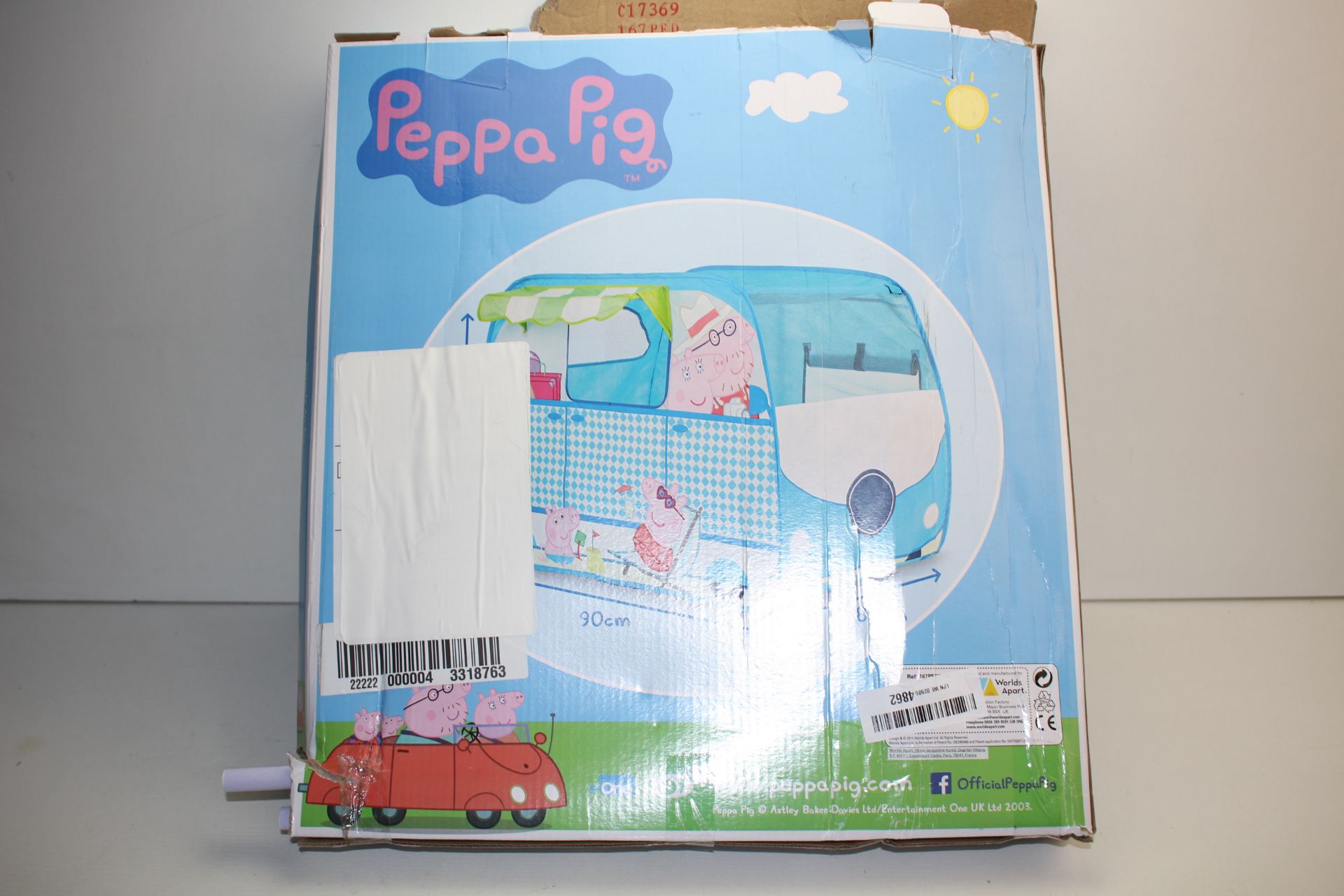 BOXED PEPPA PIG POP UP PLAY TENT RRP £24.99Condition ReportAppraisal Available on Request- All Items