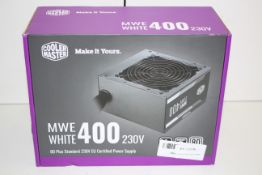 BOXED COOLER MASTER MWE WHITE 400 230V CERTIFIED POWER SUPPLY RRP £35.26Condition ReportAppraisal