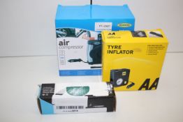 3X ASSORTED BOXED ITEMS TO INCLUDE AA TYRE INFLATOR & OTHER Condition ReportAppraisal Available on