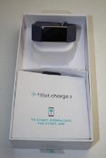 UNBOXED FITBIT CHARGE 3 FITNESS TRACKER RRP £79.99Condition ReportAppraisal Available on Request-