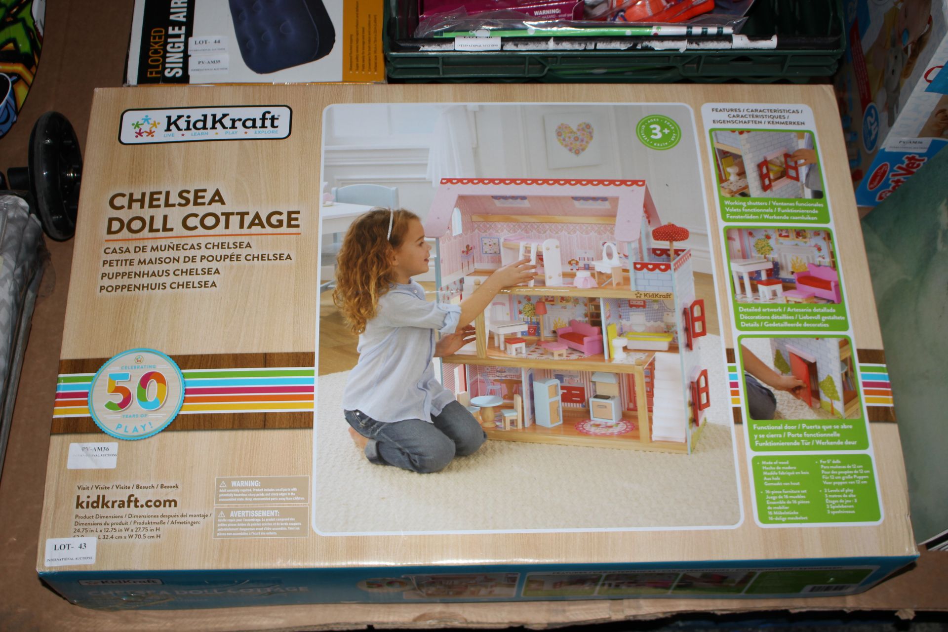 BOXED KIDKRAFT CHELSEA DOLL COTTAGE RRP £169.00Condition ReportAppraisal Available on Request- All