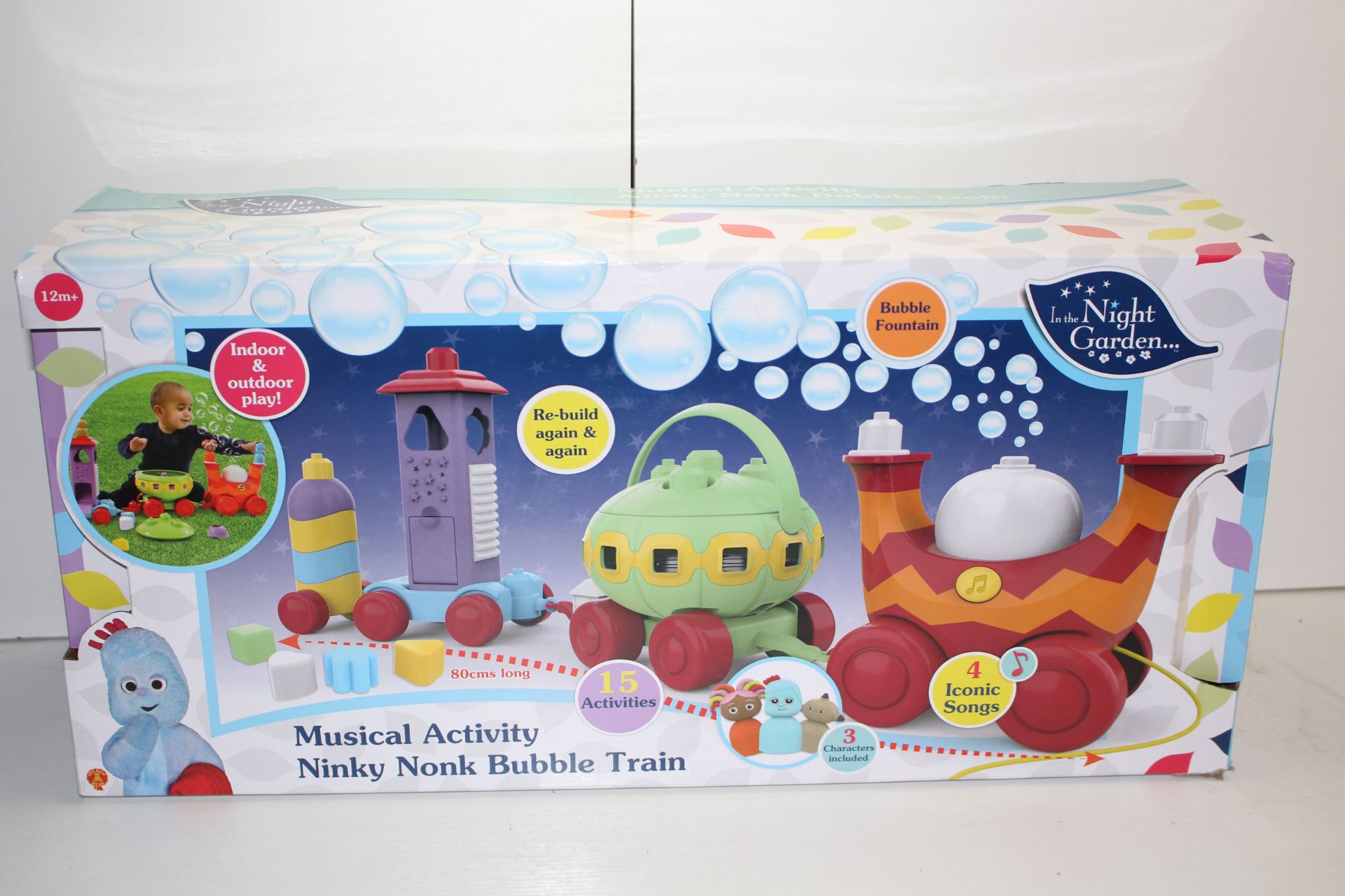 BOXED MUSICAL ACTIVITY NINKY NONKY BUBBLE TRAIN RRP £69.99Condition ReportAppraisal Available on