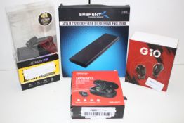 4X ASSORTED BOXED ITEMS TO INCLUDE JABRA, MPOW M30, G10 & SABRENT (IMAGE DEPICTS STOCK)Condition
