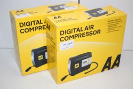 2X BOXED AA DIGITAL AIR COMPRESSOR MODEL: AA5502 RRP £50.00Condition ReportAppraisal Available on