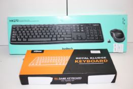 2X ASSORTED BOXED ITEMS TO INCLUDE LOGITECH MK270 FULL SIZED WIRELESS COMBO & ROYAL KLUDGE