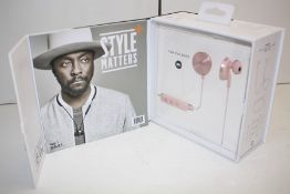 BOXED I.AM+ BUTTONS BLUETOOTH EARPHONES FOR THE DOPE [ROSE] RRP £169.99 Appraisal Available on