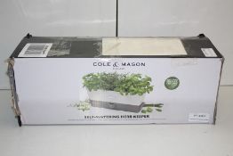 BOXED COLE & MASON SELF WATERING HERB GARDEN RRP £22.99 Appraisal Available on Request- All Items