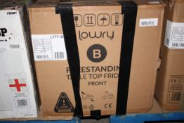 BOXED LOWRY FREESTANDING TABLETOP FRIDGE BLACK RRP £105.00 New Fully Working, May Have Slight