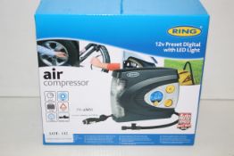 BOXED RING AIR COMPRESSOR 12V PRESET DIGITAL WITH LED LIGHT RRP £40.00 Appraisal Available on