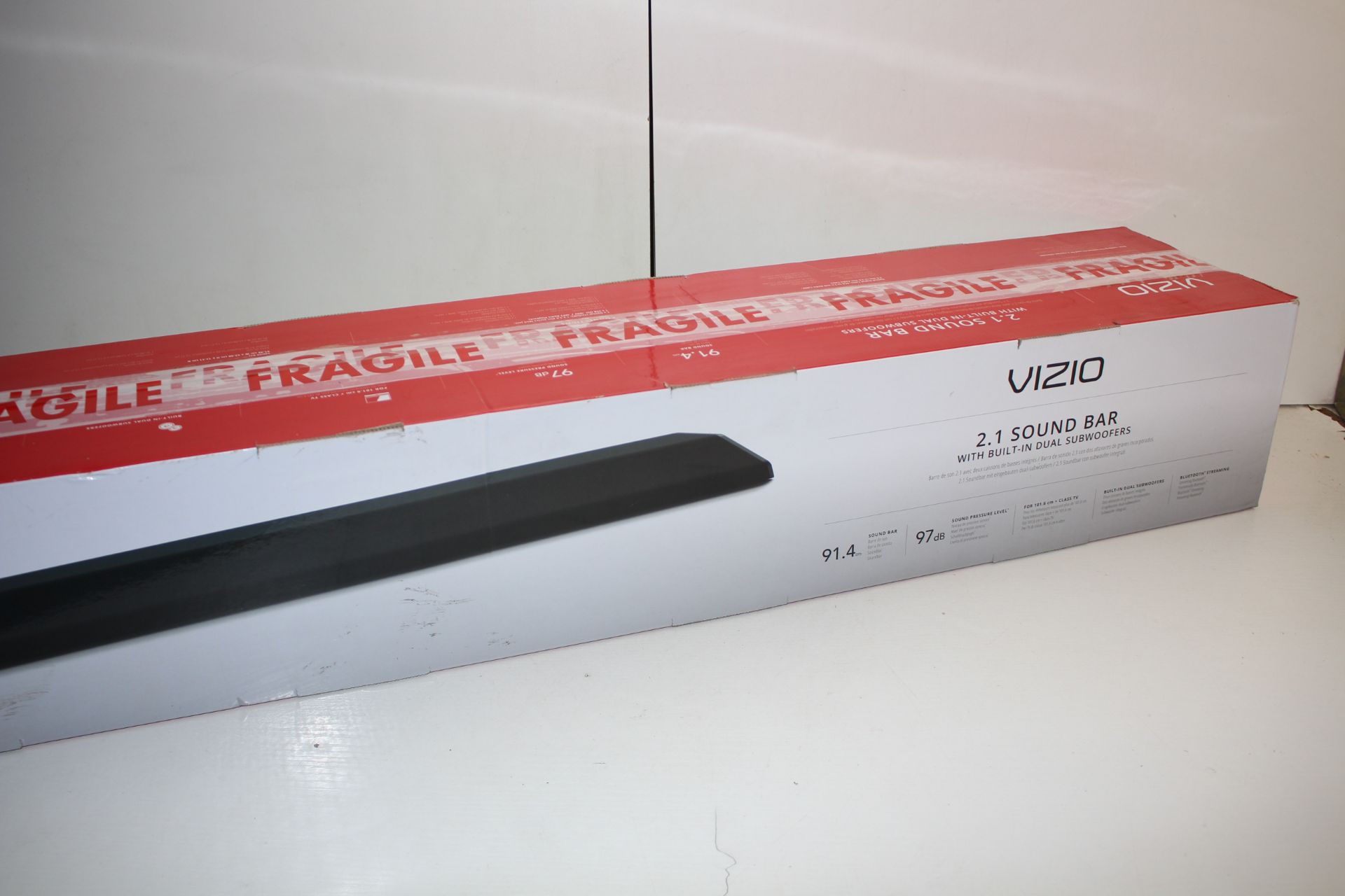 BOXED VIZIO 2.1 SOUNDBAR MODEL: SB362AN RRP £280.00 WITH REMOTE CONTROL & WALL MOUNT BRACKETS 91.4CM - Image 3 of 3