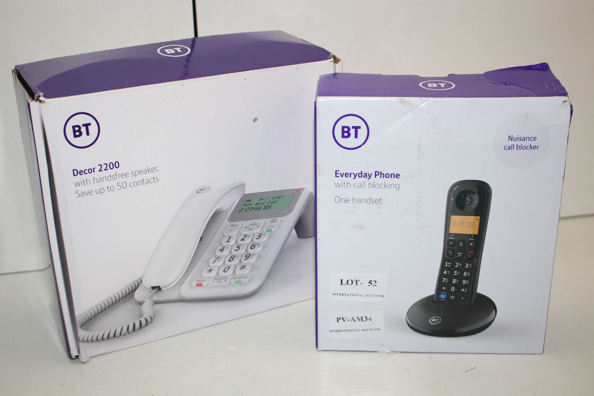 2X BOXED BT HOME PHONE SYSTEMS