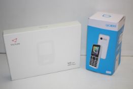 2X BOXED ITEMS VICTURE M3 (16G) MP3 PLAYER & ALCATEL 1066 MOBILE PHONE
