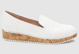 BRAND NEW NEXT - White Laser Cut Forever Comfort® Cork Effect Sole Slippers SIZE 3 RRP £40