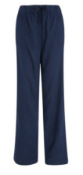 BRAND NEW Navy Linen Blend Wide Leg Trousers SIZE 14P RRP £24