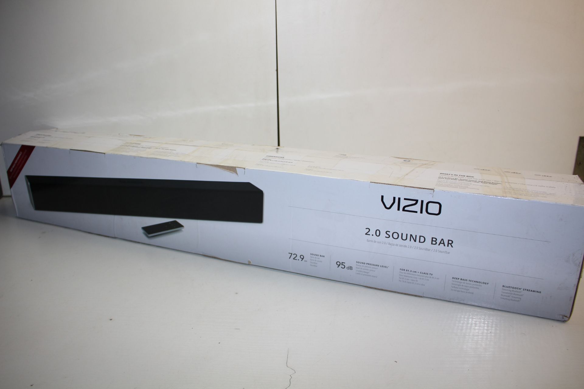 BOXED VIZIO 2.0 SOUNDBAR MODEL: SB2920 RRP £280.00 WITH REMOTE CONTROL & WALL MOUNT BRACKETS 72.9CM - Image 3 of 3