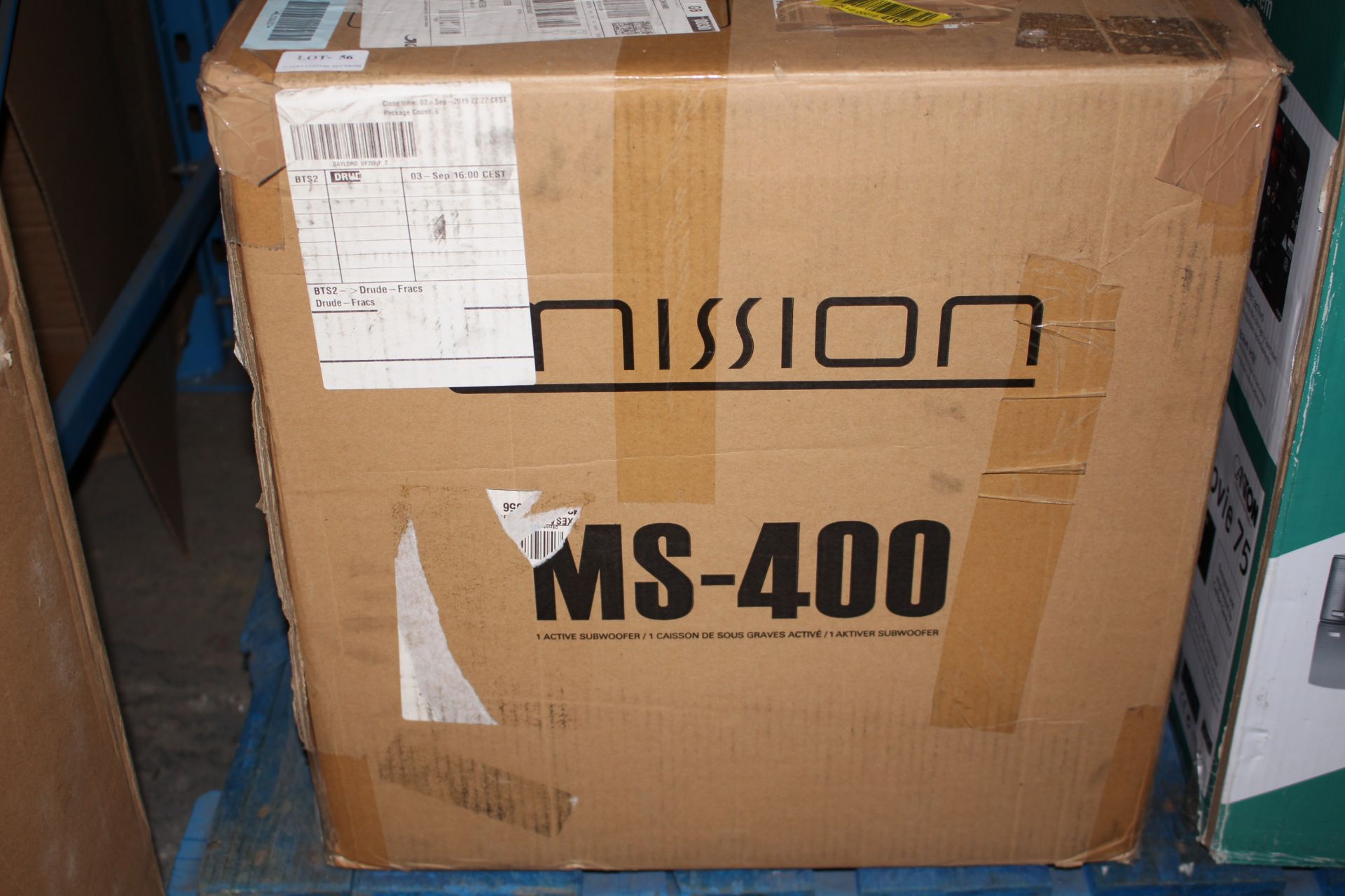 BOXED MISSION MS-400 SUBWOOFER WALNUT RRP £429.00 - Image 3 of 3