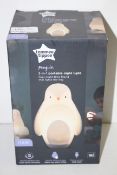 BOXED TOMMEE TIPPEE PENGUIN 2-IN-1 PORTABLE NIGHTLIGHT RRP £29.99 Appraisal Available on Request-