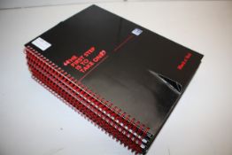 6X OXFORD BLACK N'RED BOOKS