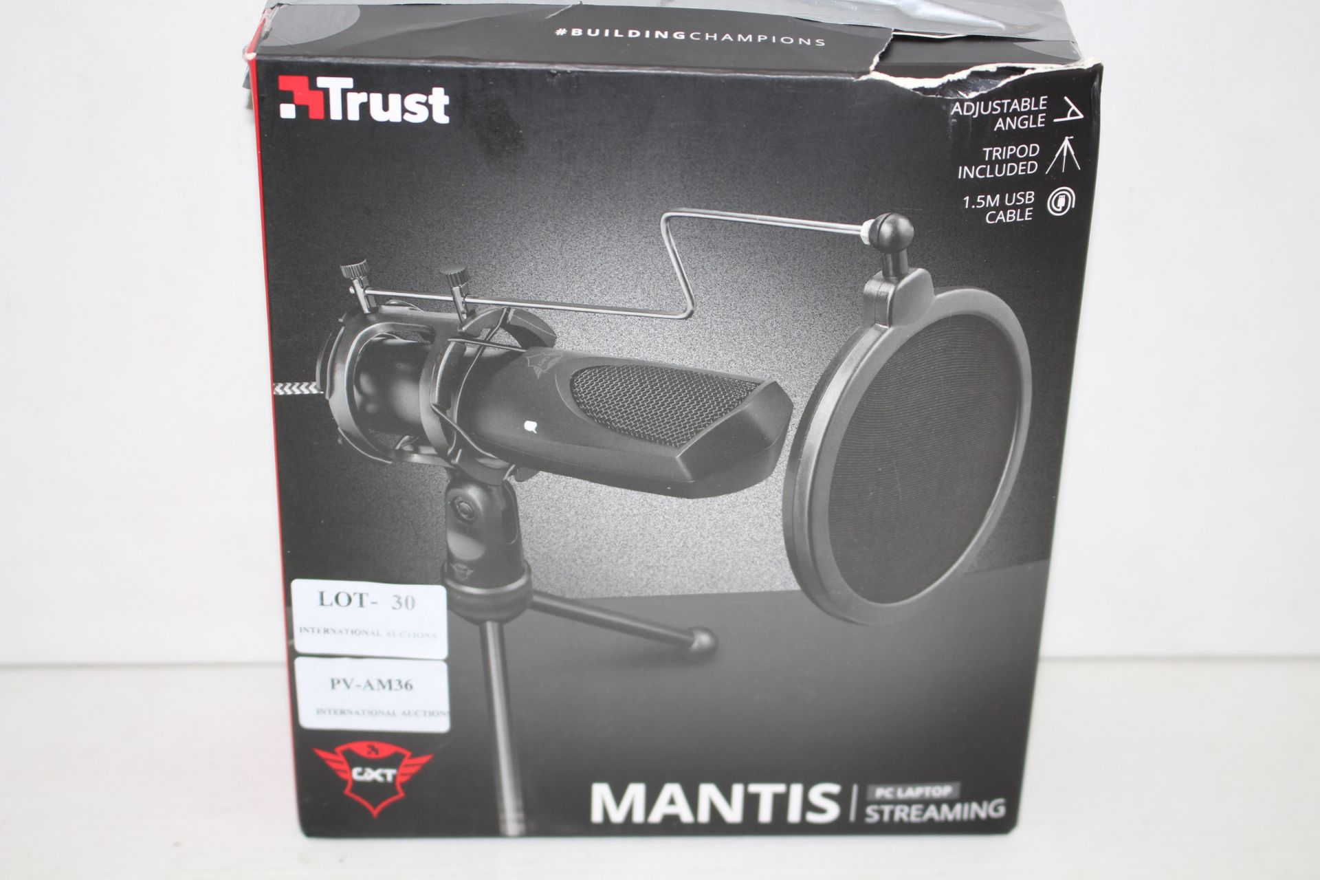 BOXED TRUST MANTIS PC LAPTOP STREAMING MICROPHONE