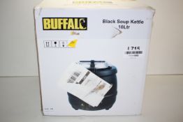 BOXED BUFFALO BLACK SOUP KETTLE 10LTR RRP £46.80