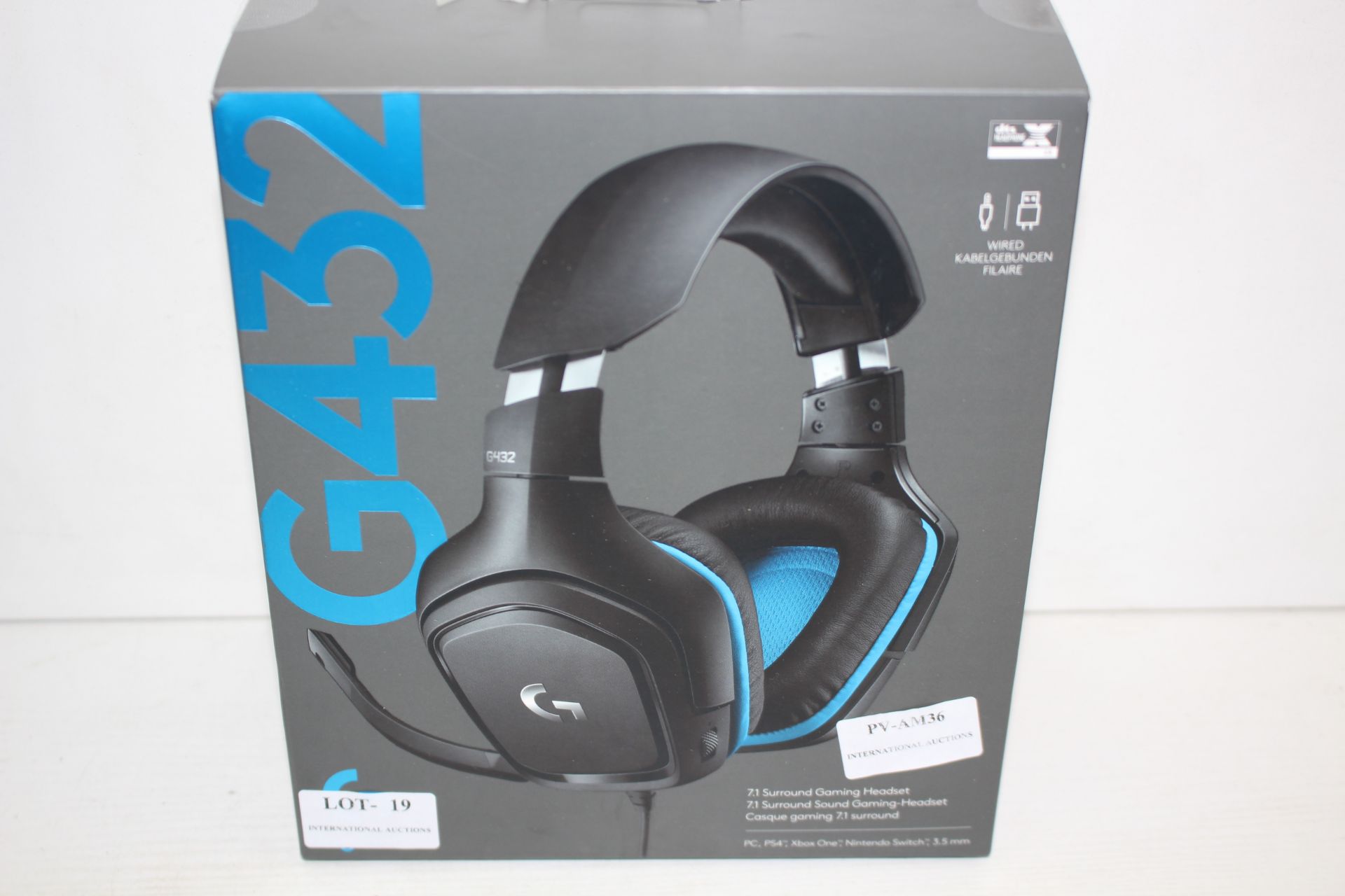 BOXED G432 7.1 SURROUND GAMING HEADSET RRP £49.99