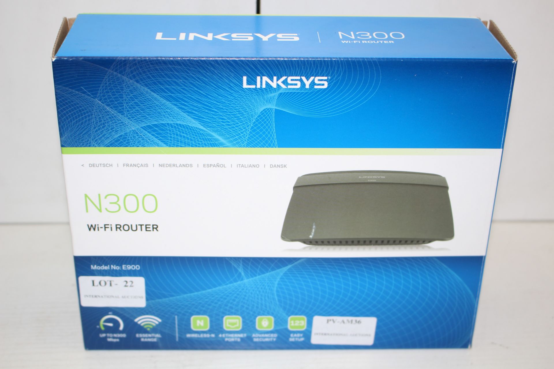 BOXED LINKSYS N300 WIU-FI ROUTER RRP £63.00