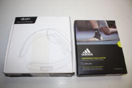 2X BOXED ITEMS TO INCLUDE ADIDAS ANKLE SUPPORT L & AILUEN SMART NECK MASSAGER Condition