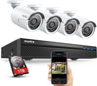 BOXED SANNCE 8CH CCTV SYSTEM 5MP H.264+ 1080P RRP £127.19Condition ReportAppraisal Available on