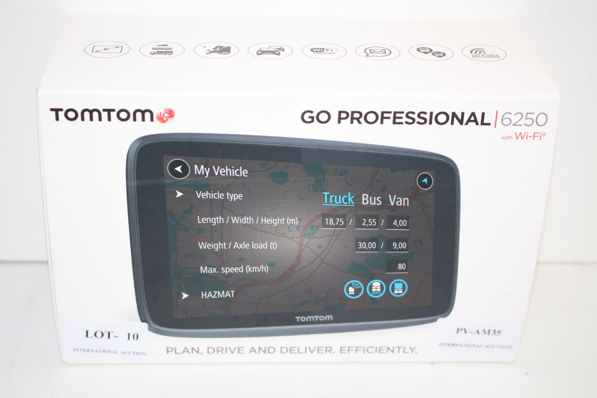 BOXED TOMTOM GO PROFESSIONAL 6250 WITH WI-FI RRP £379.00Condition ReportAppraisal Available on