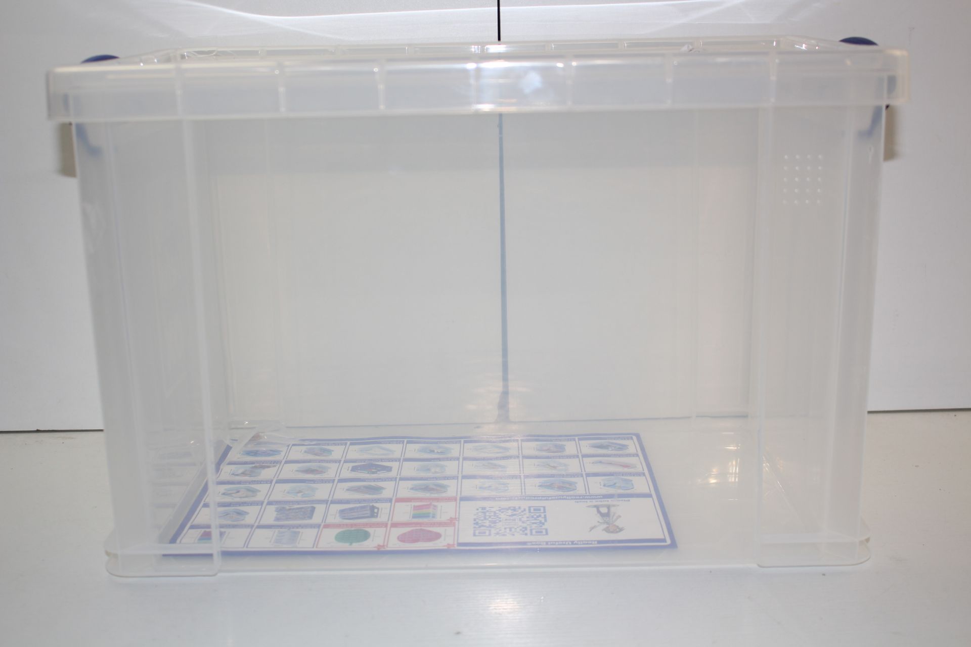 BOXED CLEAR PLASTIC STORAGE TUBCondition ReportAppraisal Available on Request- All Items are