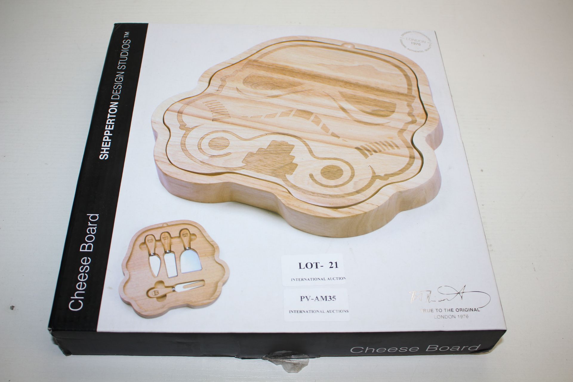 BOXED SHEPPERTON DESIGN STUDIOS STORM TROOPER CHEESE BOARD Condition ReportAppraisal Available on