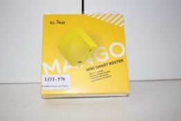 GL-NET MANGO MINI SMART ROUTER RRP £19.65Condition ReportAppraisal Available on Request- All Items