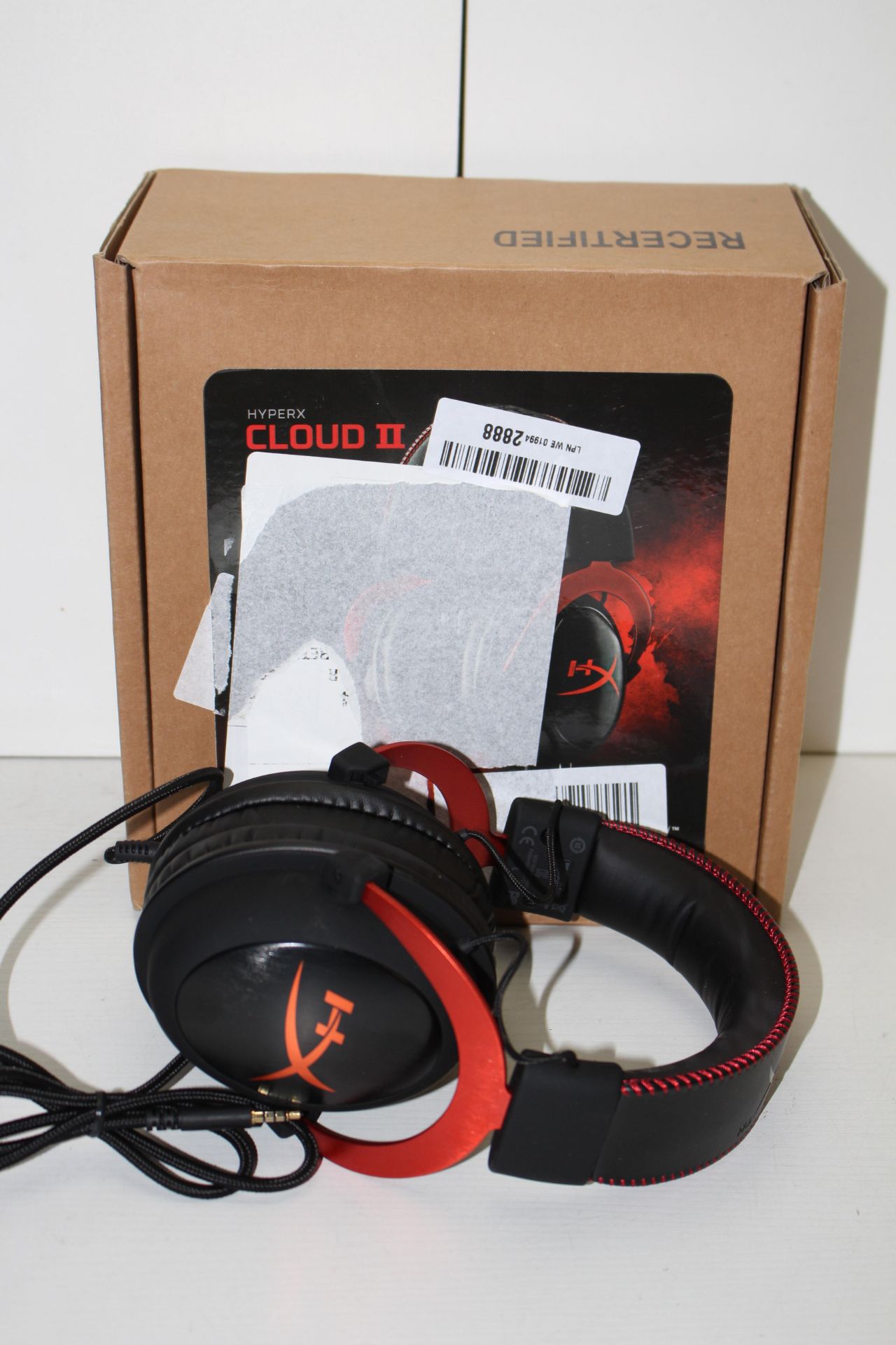 BOXED HYPER X CLOUD 2 GAMING HEADSET RRP £63.37Condition ReportAppraisal Available on Request- All