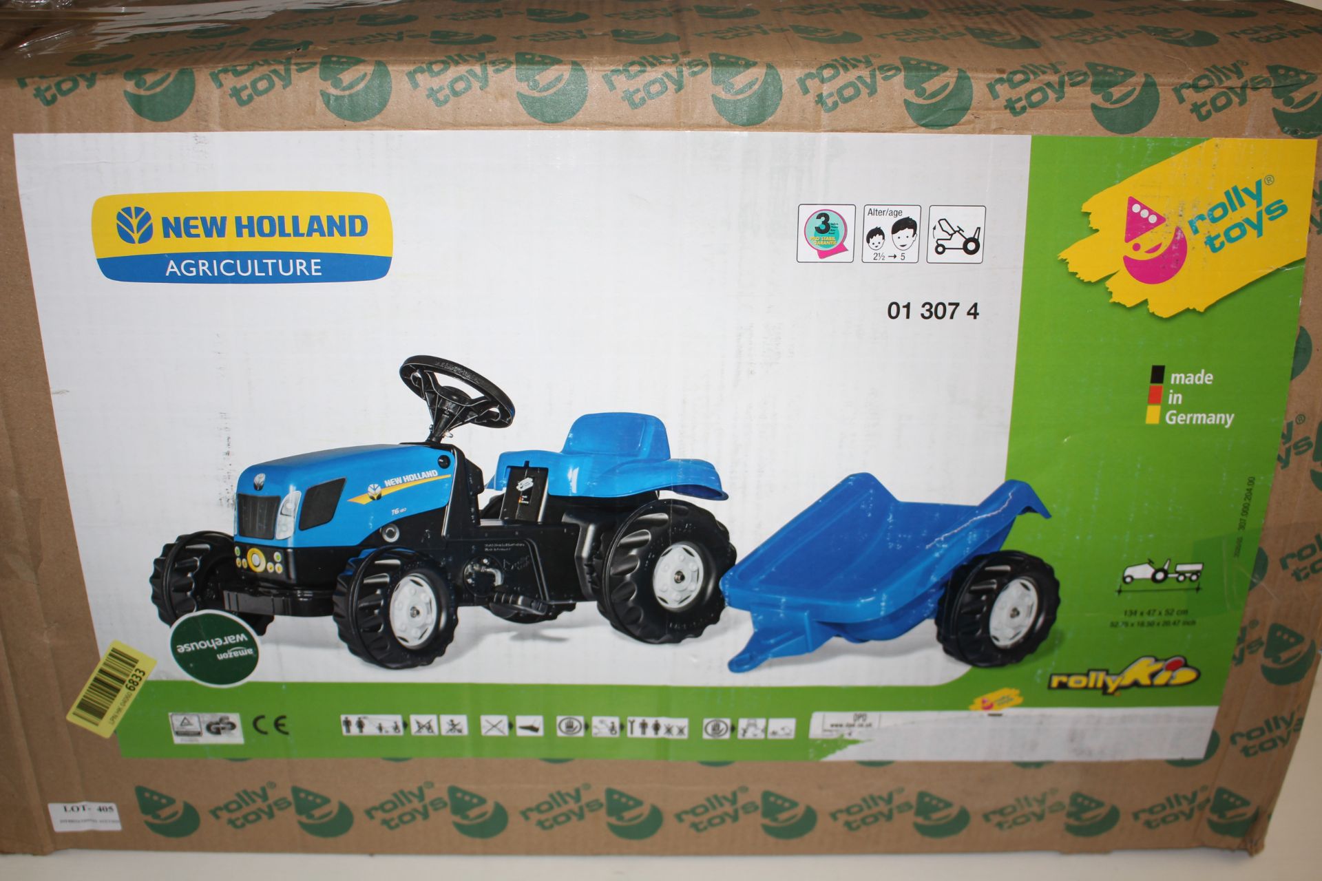 BOXED NEW HOOLAND ARGRICULTURE CHILDREN RIDE ON WAGON RRP £89.99Condition ReportAppraisal