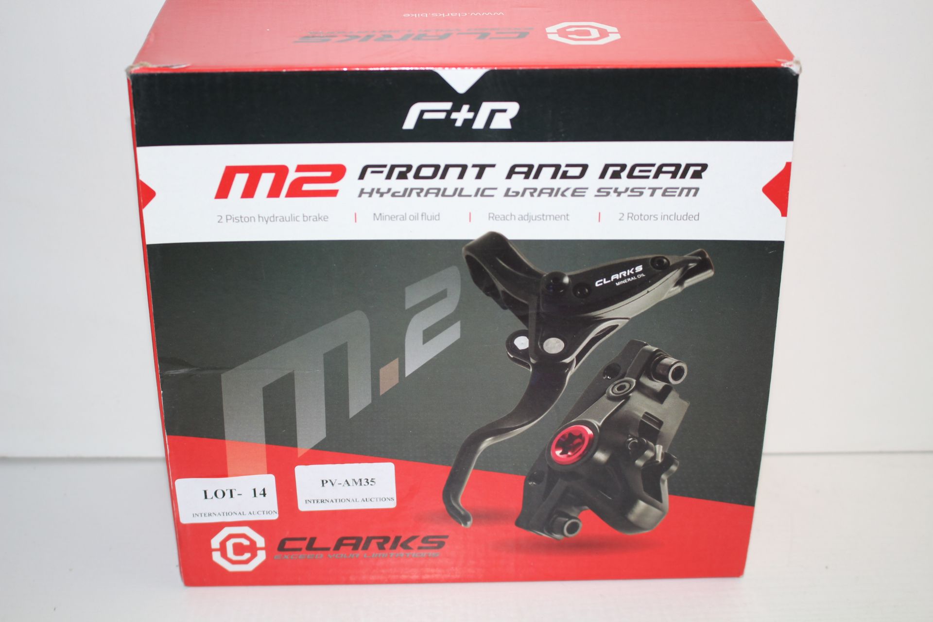 BOXED CLARKS F+R M2 FRONT AND REAR HYDRAULIC BRAKE SYSTEM RRP £57.99Condition ReportAppraisal