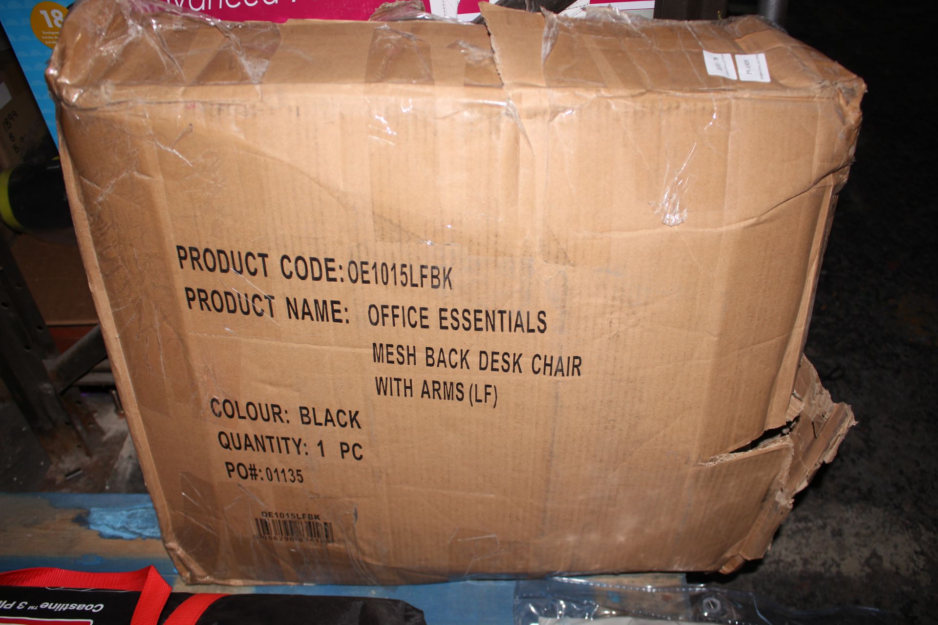 BOXED OFFICE ESSENTIALS MESH BACK DESK CHAIR BLACK RRP £74.65Condition ReportAppraisal Available - Image 2 of 2