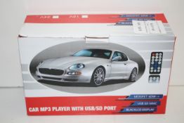 BOXED CAR MP3 PLAYER WITH USB/SD PORT Condition ReportAppraisal Available on Request- All Items