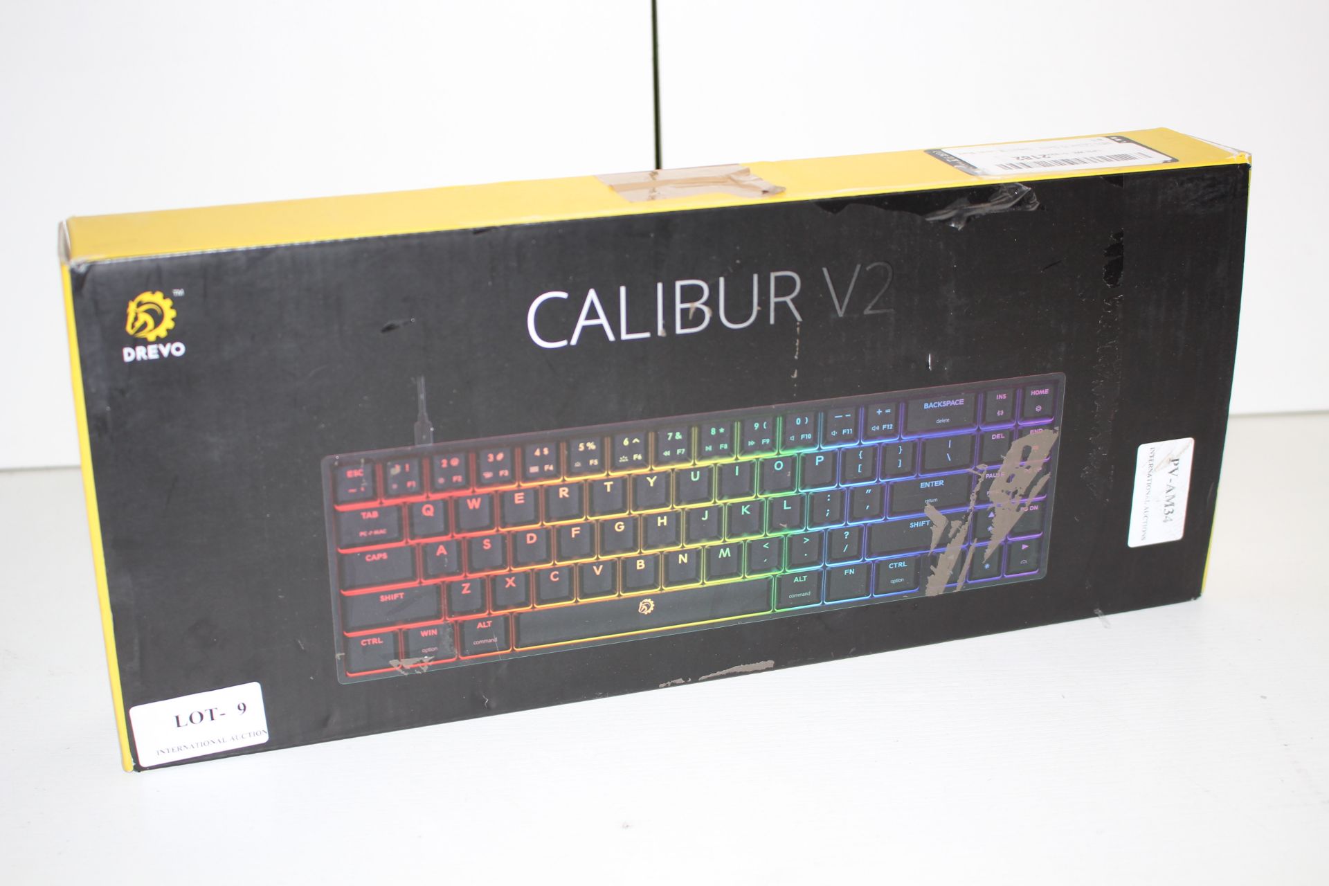 BOXED DREVO CALIBER V2 ILLUMINATED GAMING KEYBOARD RRP £53.99Condition ReportAppraisal Available