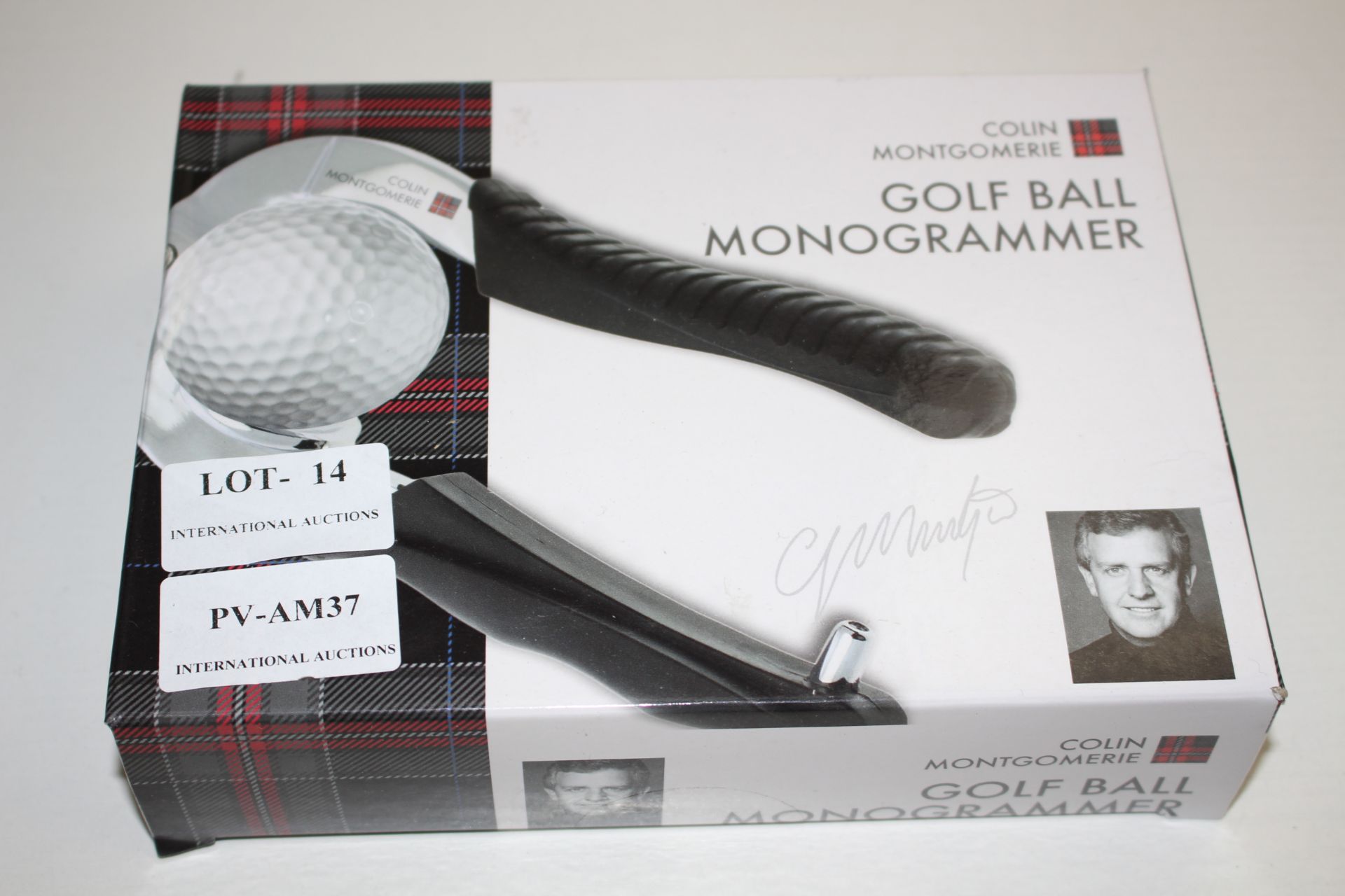 BOXED COLIN MONTGOMERIE GOLF BALL MONOGRAMMERCondition ReportAppraisal Available on Request- All