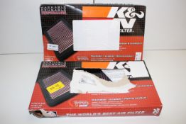 2X BOXED K&N AIR FILTERS (IMAGE DEPICTS STOCK)Condition ReportAppraisal Available on Request- All