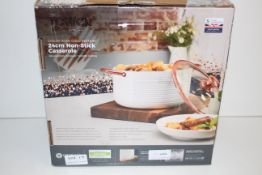 BOXED TOWER LINEAR ROSE GOLD EDITION 24CM NON-STICK CASSEROLE RRP £40.00Condition ReportAppraisal