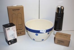 5X ITEMS TO INCLUDE SALTER, LOFTEX, THERMOCAFE, LIFX & OTHER (IMAGE DEPICTS STOCK)Condition