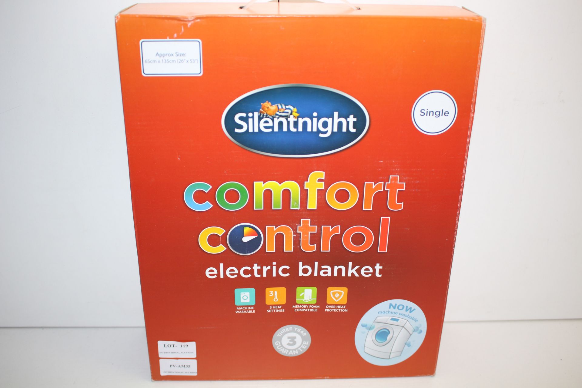 BOXED SILENTNIGHT COMFORT CONTROL ELECTRIC BLANKET SINGLE RRP £29.95Condition ReportAppraisal