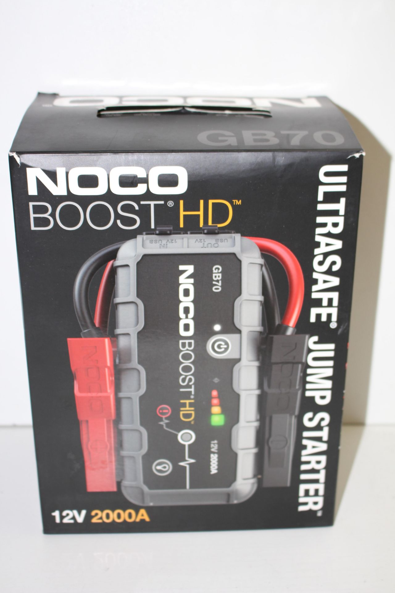 BOXED NOCO BOOST HD GB70 ULTRASAFE JUMP STARTER 12V 2000A RRP £169.00Condition ReportAppraisal