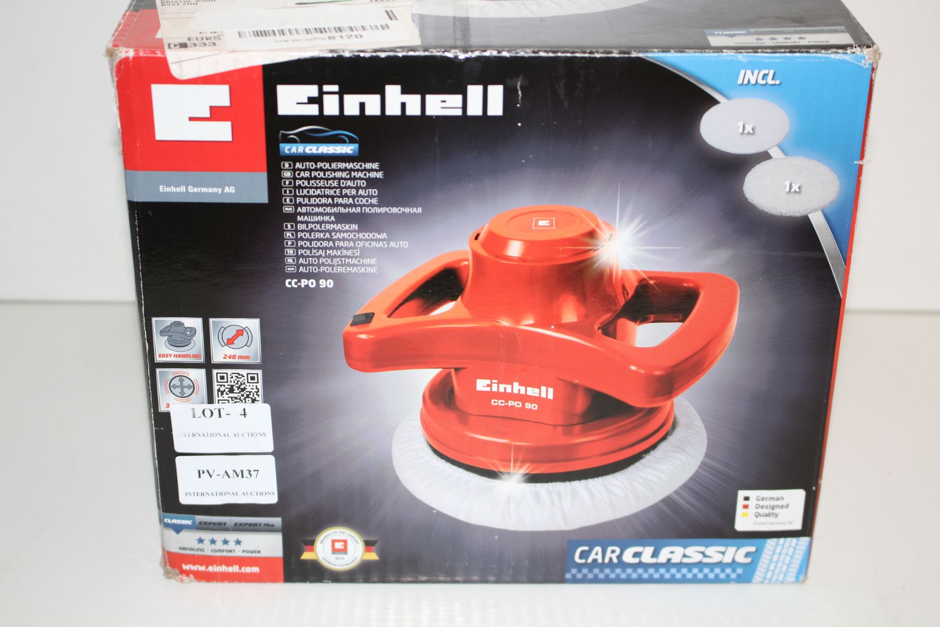 BOXED EINHELL CAR POLISHING MACHINE MODEL: CC-PO 90 RRP £40.52Condition ReportAppraisal Available on