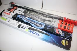 5X BOXED ASSORTED BRAND WIPER BLADES BY HQ AUTOMOTIVE, BOSCH & VALEO Condition ReportAppraisal