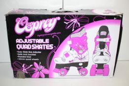BOXED OSPREY ADJUSTABLE QUAD SKATES RRP £29.99Condition ReportAppraisal Available on Request- All