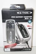 BOXED CTEK PRO BATTERY CHARGER MXS 10 12VOLT 10A RRP £159.00Condition ReportAppraisal Available on