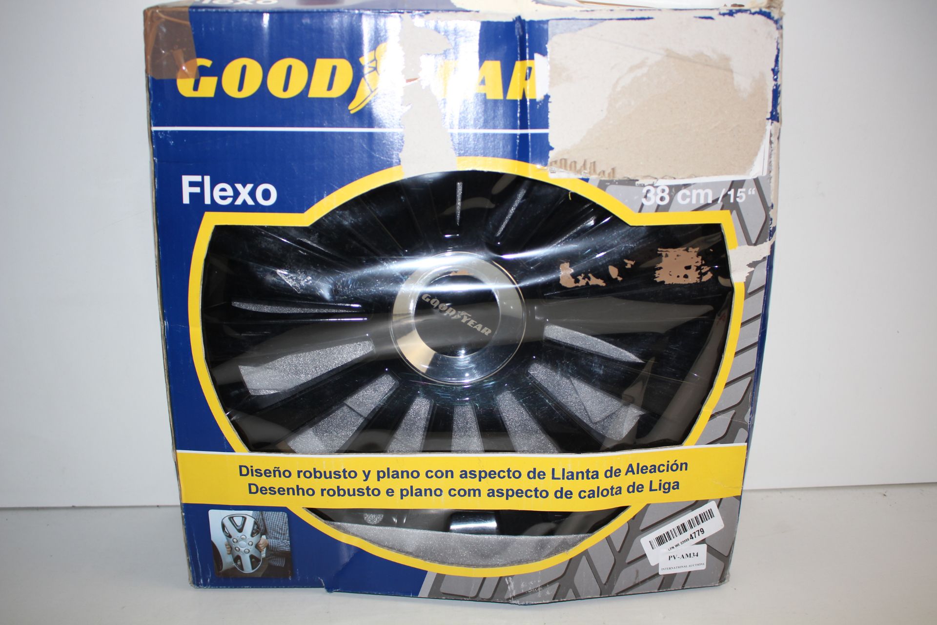 BOXED GOODYEAR FLEXO WHEEL TRIMS RRP £19.99Condition ReportAppraisal Available on Request- All Items